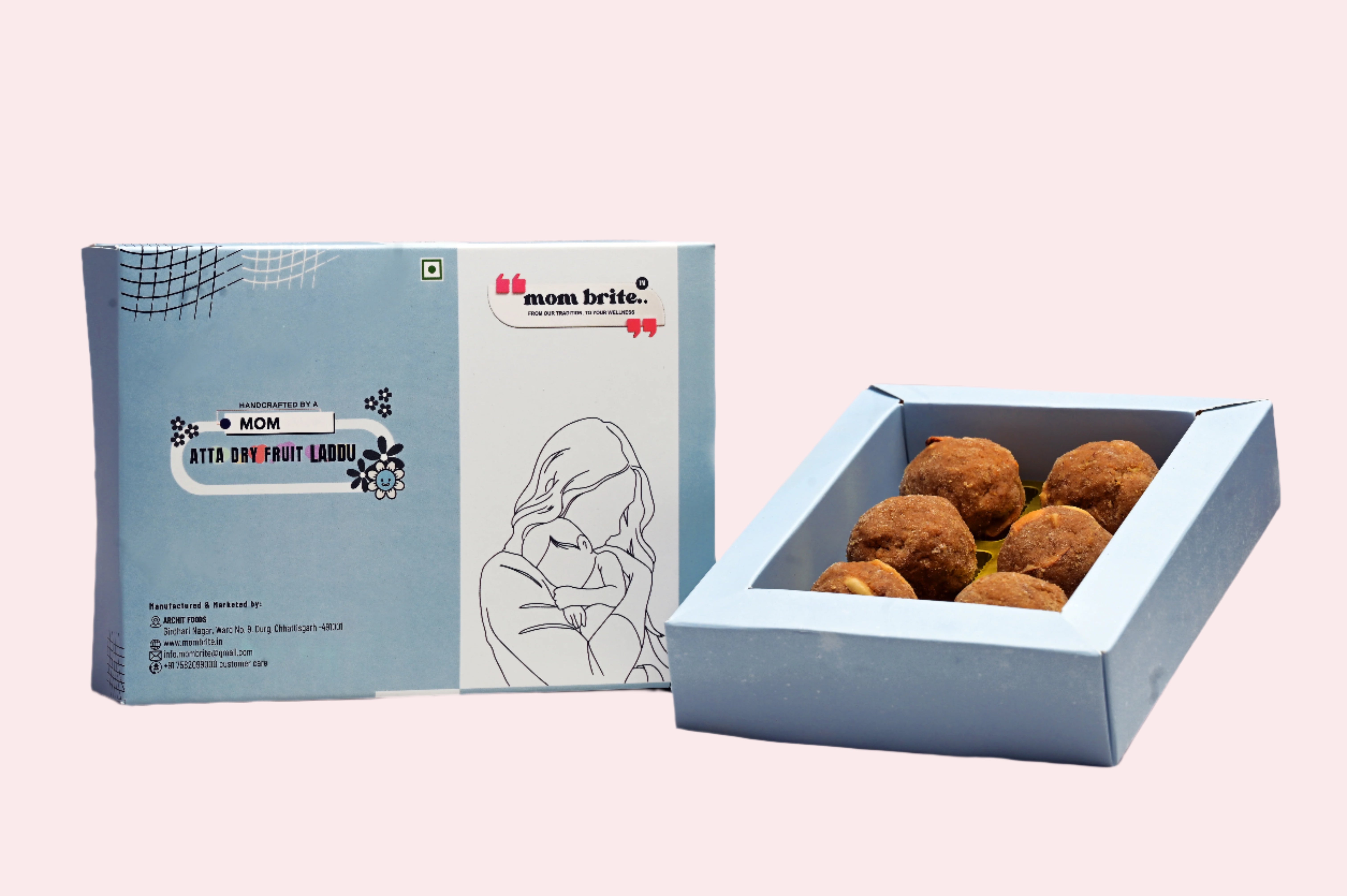 Mombrite Atta Dry Fruit Laddu 200g