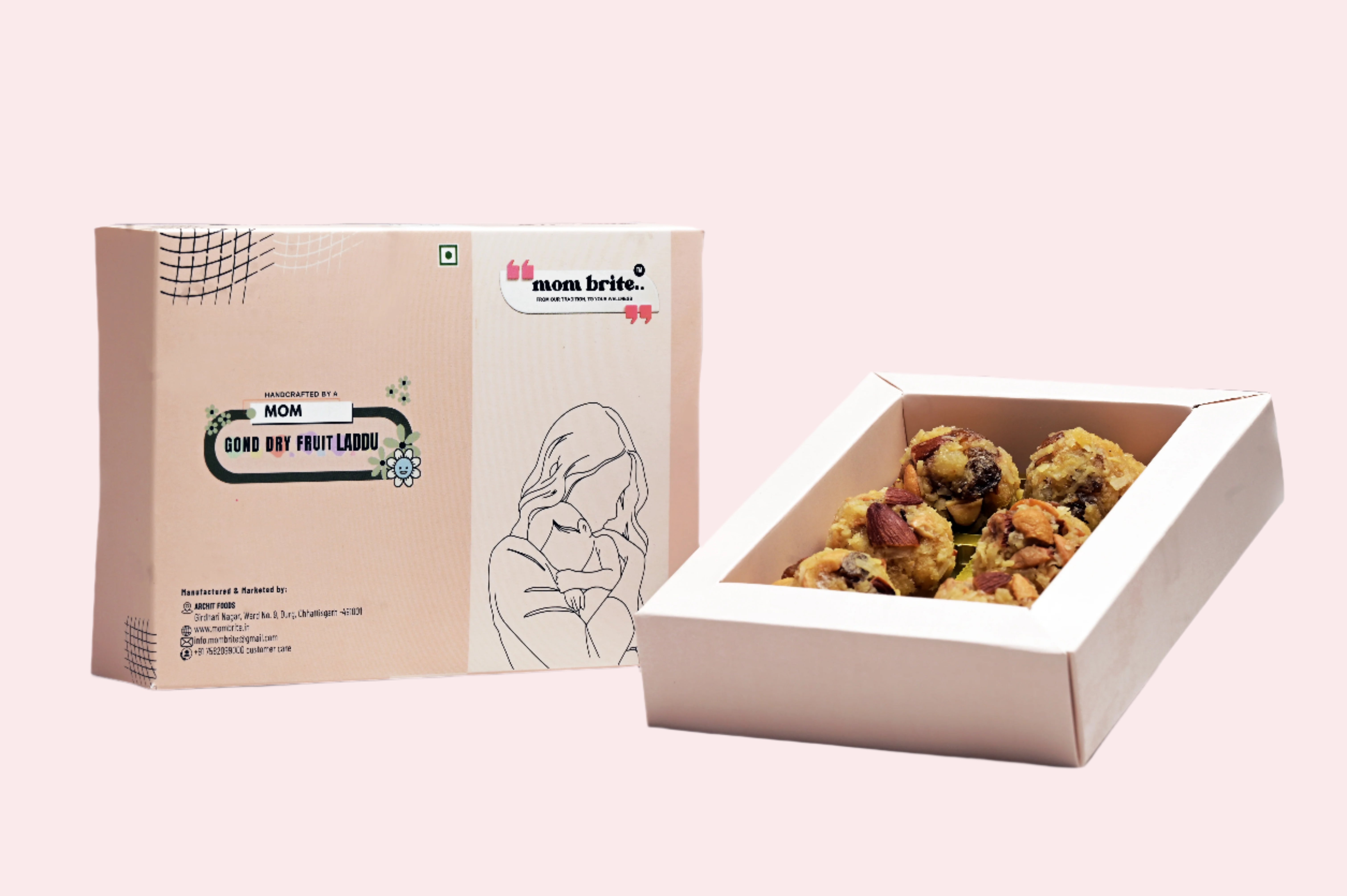 Mombrite Gond Dry Fruit Laddu 200g