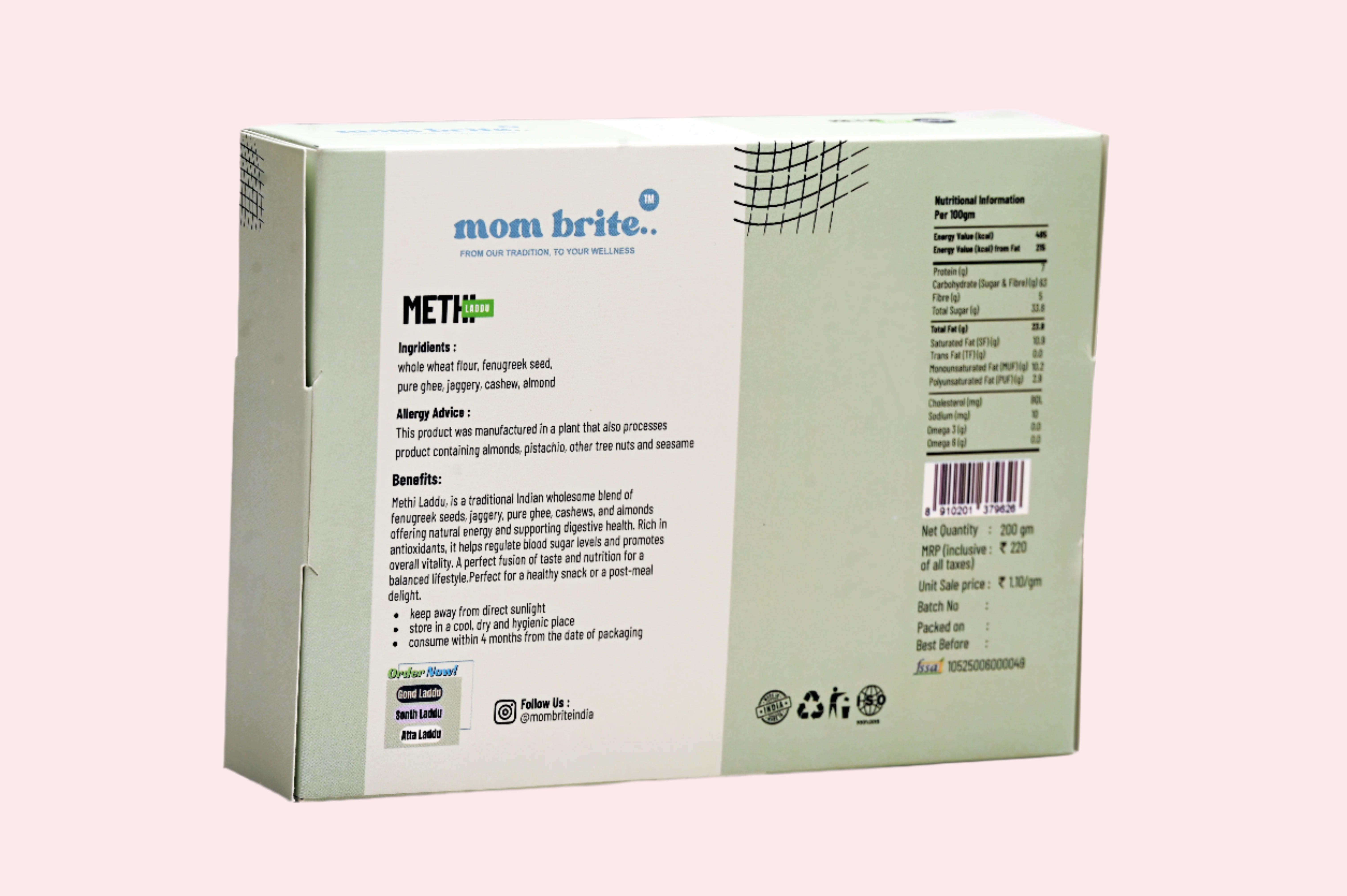 Mombrite Methi Laddu 200g